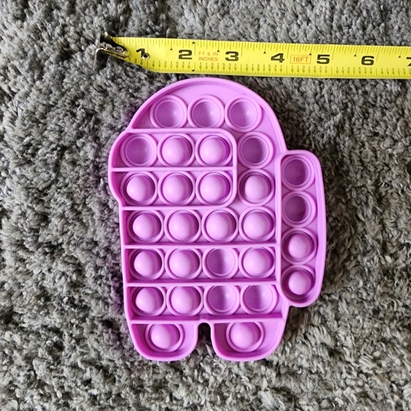 Pop it fidgets Purple Among Us and Blue square Set of 2 - Picture 7 of 10